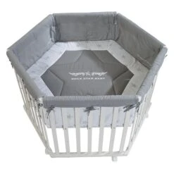 Roba Laufgitter Rock Star Baby 2 Weiß, 6-eckig -Roba || Pinolino Verkaufsgeschäft 0232w rs2 laufgitter 6 eckig 300 4