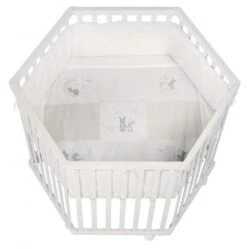 Roba Laufgitter Fox & Bunny Weiß, 6-eckig 120 Cm -Roba || Pinolino Verkaufsgeschäft 0232w s168 laufgitter 6eckig 300sgr 3