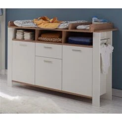 Mäusbacher Adele Kinderzimmer Dreiteilig Weiß Matt Mit Asteiche Dekor -Roba || Pinolino Verkaufsgeschäft 0340 wiko 31 weiss matt lack asteiche 2