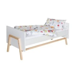Schardt Holly Nature Kinderbett 70 X 140 Cm Weiß/Natur, Umbaubar -Roba || Pinolino Verkaufsgeschäft 04 920 02 01 holly nature kombi kinderbett 70x140 cm umgebaut zum jugendbett 1