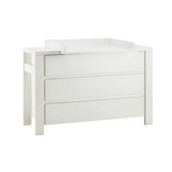 Schardt Milano Weiß Wickelkommode Extra Breit 3 Schubkästen - Mit Wickelaufsatz