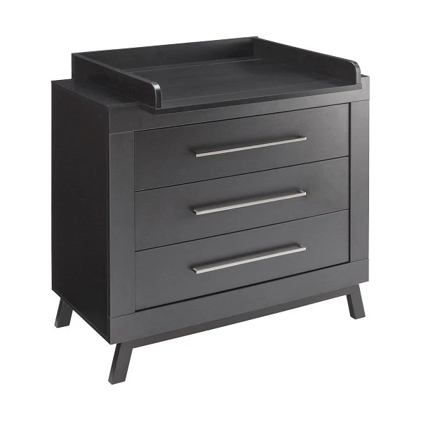 Schardt Miami Black Wickelkommode 3 Schübe Dekor Schwarz/Buche Massiv - Inkl. Wickelaufsatz 3 Schardt Miami Black Wickelkommode 3 Schübe Dekor Schwarz/Buche Massiv - Inkl. Wickelaufsatz