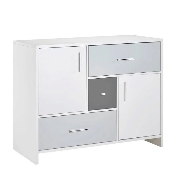 Schardt Candy Grey Wickelkommode Weiß/seidengrau/platingrau - Inkl. Wickelaufsatz 5 Schardt Candy Grey Wickelkommode Weiß/seidengrau/platingrau - Inkl. Wickelaufsatz – Bild 3