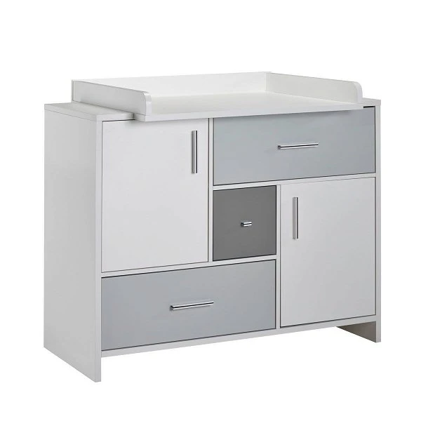 Schardt Candy Grey Wickelkommode Weiß/seidengrau/platingrau - Inkl. Wickelaufsatz 3 Schardt Candy Grey Wickelkommode Weiß/seidengrau/platingrau - Inkl. Wickelaufsatz