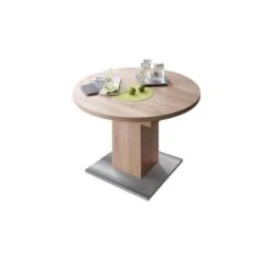 Mäusbacher Esstisch Rund 104-144 Cm Sanremo Hell | Ausziehbar