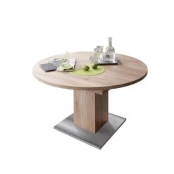 Mäusbacher Esstisch Rund 120-160 Cm Sanremo Hell | Ausziehbar