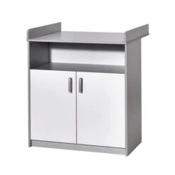 Schardt Classic Grey Wickelkommode Weiß/Grau 2 Türen, 1 Fach - Mit Wickelaufsatz -Roba || Pinolino Verkaufsgeschäft 06 492 46 00 classic grey wickelkommode 2