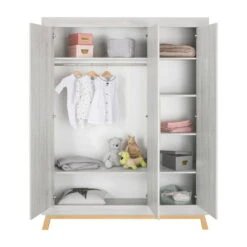 Schardt Miami Grey Kinderzimmer Inkl. Umbauseiten Mit 3-türigem Schrank -Roba || Pinolino Verkaufsgeschäft 06 796 77 03 miami grey kleiderschrank 3t offen 1