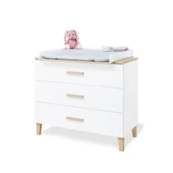 Pinolino Lumi Kinderzimmer Breit Groß - 3T Weiß/Eiche Dekor Mit Echtholzstruktur -Roba || Pinolino Verkaufsgeschäft 090032b 03 gr