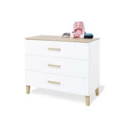 Pinolino Lumi Kinderzimmer Breit Groß - 3T Weiß/Eiche Dekor Mit Echtholzstruktur -Roba || Pinolino Verkaufsgeschäft 090032b 04 gr