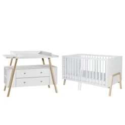 Schardt Holly Nature Sparset Mit Umbauseiten Kinderbett & Wickelkommode