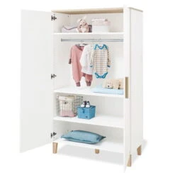 Pinolino Lumi Kinderzimmer Extrabreit - 2T Weiß/Eiche Dekor Mit Echtholzstruktur -Roba || Pinolino Verkaufsgeschäft 100032b 11 1