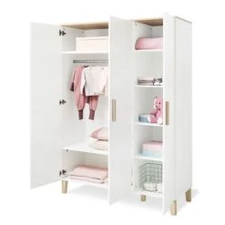 Pinolino Lumi Kinderzimmer Extrabreit Groß - 3T Weiß/Eiche Dekor Mit Echtholzstruktur -Roba || Pinolino Verkaufsgeschäft 100032bg 06