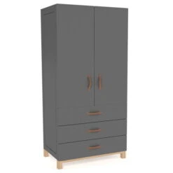 Nature Kid Cory Kinderzimmer Grau 7-teilig Mit Hausbett 90 X 200 Cm Mit Dach -Roba || Pinolino Verkaufsgeschäft 100174 kleiderschrank catania anthrazit whiteroom 1 2k quadrat 1