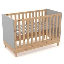 Nature Kid Linus Babybett Natur/grau 70 X 140 Cm 2in1 Baby- Und Kinderbett -Roba || Pinolino Verkaufsgeschäft 100205 babybett lucera whiteroom 1 1 4 2k