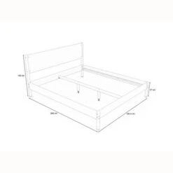 Nature Kid Fabi Familienbett Weiß 180 X 200 Cm Doppeltbett Und 90 X 200 Cm Einzelliege -Roba || Pinolino Verkaufsgeschäft 100230 familienbett180x200 skizze