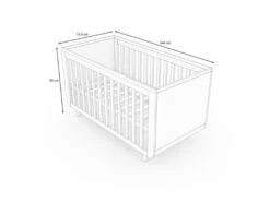 Nature Kid Babybett Katja 60 X 120 Cm Inklusive Lattenrost -Roba || Pinolino Verkaufsgeschäft 100263 babybett katja skizze