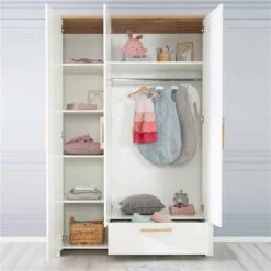 Roba Ava Kinderzimmer 3T Weiß/natur Bett, Wickelkommode, Schrank -Roba || Pinolino Verkaufsgeschäft 1012830 kinderzimmerset 10 m