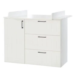 Roba Sylt Kinderzimmer 3T Weiß Bett, Wickelkommode, Schrank -Roba || Pinolino Verkaufsgeschäft 1012831 kinderzimmerset 03 f