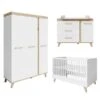 Roba Smile Kinderzimmer 3T Weiß Bett, Wickelkommode, Schrank -Roba || Pinolino Verkaufsgeschäft 1012847 kinderzimmerset 01 f