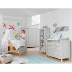 Schardt Miami Grey Kinderzimmer Inkl. Umbauseiten Mit 3-türigem Schrank