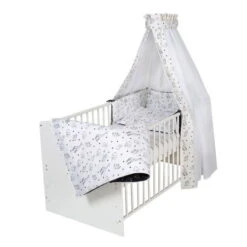 Schardt Vegas Kombi-Kinderbett 70x140 Cm -Roba || Pinolino Verkaufsgeschäft 13 410 1 782 bettset 4 teilig origami black 9