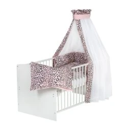 Schardt Leo Pink Bettset 4- Teilig Mit Bettwäsche, Himmel Und Nestchen