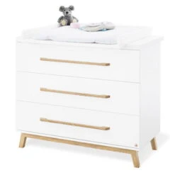 Pinolino Riva Kinderzimmer Breit Groß 3türig Inkl. Wandregal Edelmatt Weiß/Esche Klar Lackiert -Roba || Pinolino Verkaufsgeschäft 133415b 1 1 1