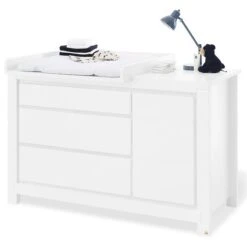 Pinolino Milk Sparset Extrabreit Inkl. Wandregal Kinderbett & Wickelkommode -Roba || Pinolino Verkaufsgeschäft 133424x 1