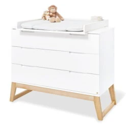 Pinolino Bridge Kinderzimmer Breit Groß - 3T Inkl. Wandregal Weiß/Esche Klar Lackiert -Roba || Pinolino Verkaufsgeschäft 133466b 01 1 1