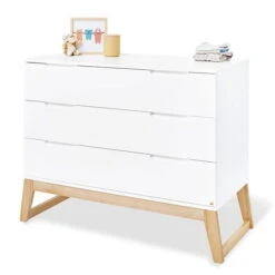 Pinolino Bridge Kinderzimmer Breit Groß - 3T Inkl. Wandregal Weiß/Esche Klar Lackiert -Roba || Pinolino Verkaufsgeschäft 133466b 02 1 1