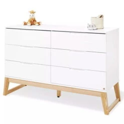 Pinolino Bridge Kinderzimmer Extrabreit Groß - 3T Inkl. Wandregal Weiß/Esche Klar Lackiert -Roba || Pinolino Verkaufsgeschäft 133466x 02 1 1 1