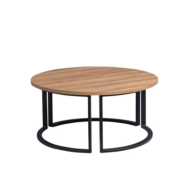 HomeTrends4You Couchtisch Chicago 2 Dekor Eich Braun | Gestell Metall Schwarz 3 HomeTrends4You Couchtisch Chicago 2 Dekor Eich Braun | Gestell Metall Schwarz