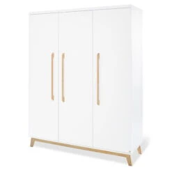 Pinolino Riva Kinderzimmer Breit Groß 3türig Inkl. Wandregal Edelmatt Weiß/Esche Klar Lackiert -Roba || Pinolino Verkaufsgeschäft 143415g 04 5