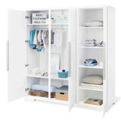 Pinolino Polar Kinderzimmer Breit Groß - 3T Inkl. Wandregal Edelmatt Weiß -Roba || Pinolino Verkaufsgeschäft 143421g 01