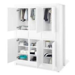 Pinolino Milk Kinderzimmer Extrabreit Groß Inkl. Wandregal Edelmatt Weiß -Roba || Pinolino Verkaufsgeschäft 143424g 01