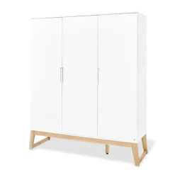 Pinolino Bridge Kinderzimmer Extrabreit Groß - 3T Inkl. Wandregal Weiß/Esche Klar Lackiert -Roba || Pinolino Verkaufsgeschäft 143466g 01 2