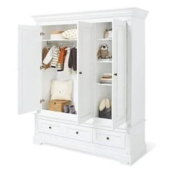 Pinolino Emilia Kinderzimmer Breit Groß 3T Inkl. Wandregal Edelmatt Weiß -Roba || Pinolino Verkaufsgeschäft 143467g 01