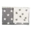 Schardt Kuscheldecke Big Star Grau 95x120 Schmusedecke - 100% Baumwolle
