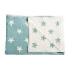 Schardt Kuscheldecke Big Star Mint 95x120 Schmusedecke - 100% Baumwolle