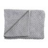 Schardt Strickdecke Hellgrau 75x100 Cm Tagesdecke - 100% Baumwolle