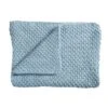 Schardt Strickdecke Hellblau 75x100 Cm Tagesdecke - 100% Baumwolle
