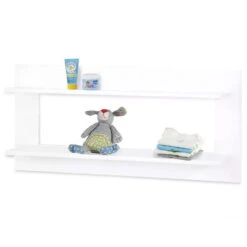 Pinolino Bridge Kinderzimmer Extrabreit Groß - 3T Inkl. Wandregal Weiß/Esche Klar Lackiert -Roba || Pinolino Verkaufsgeschäft 193413 2 1 1