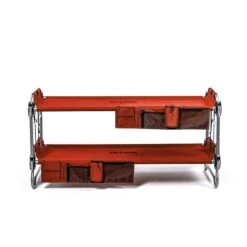 Kid-O-Bunk Campingbett Rot Mit Seitentaschen Etagenbett Von Disc-O-Bed -Roba || Pinolino Verkaufsgeschäft 19808krd organizerkob red 03