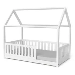 Nature Kid Lilly Hausbett Kiefer Weiß Lackiert Liegefläche 80 X 160 Cm -Roba || Pinolino Verkaufsgeschäft 200702 salerno 160 x 80 wei bodenh he whiteroom 2k