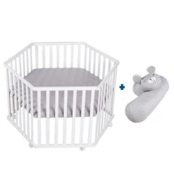 Roba Laufgitter Roba Style Weiß Inkl. Bettschlange, 6-eckig