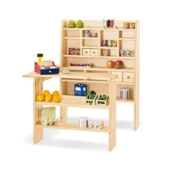 Pinolino Kaufladen Kimo Fichte Massiv, Klar Lackiert