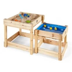 Plum Sand- Und Wassertisch Sandy Bay 2er-Set Aus Hochwertigem, Nachhaltig Angebautem Holz -Roba || Pinolino Verkaufsgeschäft 25074ab72 plum sandy bay wooden play tables natural