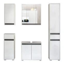 Trendteam Sol Badmöbel 5-teilig Weiß