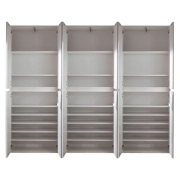 Trendteam Mirror Spiegelgarderobenschrank Weiß Melamin | 222 Cm 5 Trendteam Mirror Spiegelgarderobenschrank Weiß Melamin | 222 Cm – Bild 3